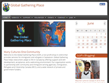 Tablet Screenshot of globalgatheringplace.com